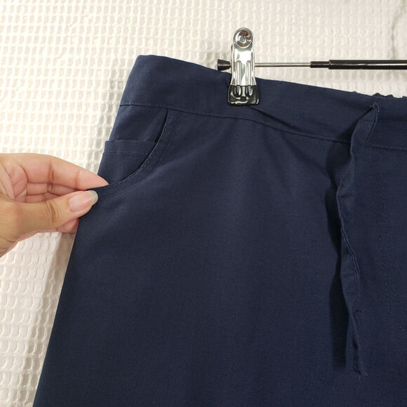 Blackstar Scrub Pants Womens XL Blue Bottoms Drawstring Elastic Waist Pockets - Picture 14 of 16